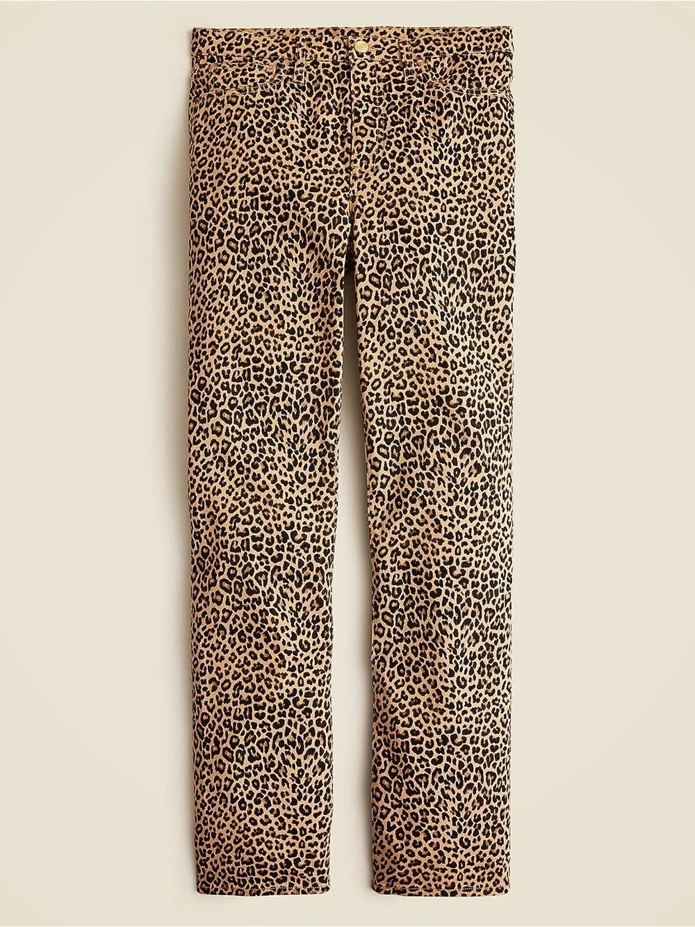 J. Crew Leopard Straight Leg Chino Pants Women’s Size 24 Stretch Twill Classic